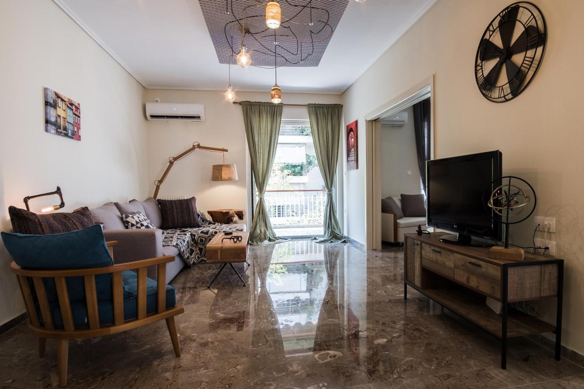Comfy Apartment Of 104 M² Near Metro! เอเธนส์ ภายนอก รูปภาพ